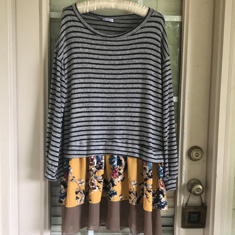 NWOT EGS BY ELOGES LAYERED DRESS